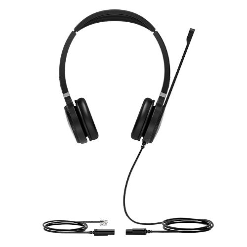 Yealink YHS36 Headset Wired Head-band Office/Call center Black, Silver