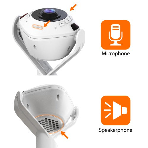 j5create JVU368 360° AI-Powered Webcam with Speakerphone