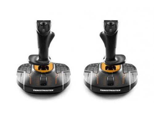 Thrustmaster T.16000M FCS SPACE SIM DUO Black, Orange USB Joystick Analogue / Digital PC