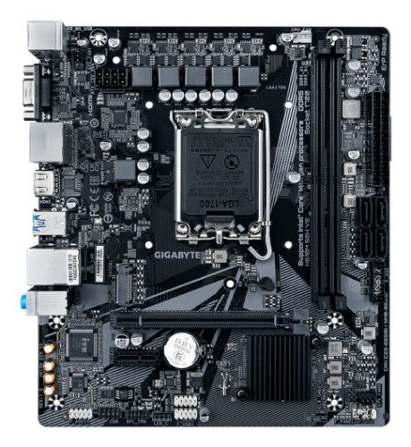 GIGABYTE H610M S2H V2 Motherboard - Supports Intel Core 14th CPUs, 4+1+1 Hybrid Phases Digital VRM, up to 5600MHz DDR5, 1xPCIe 3.0 M.2, GbE LAN, USB 3.2 Gen 1