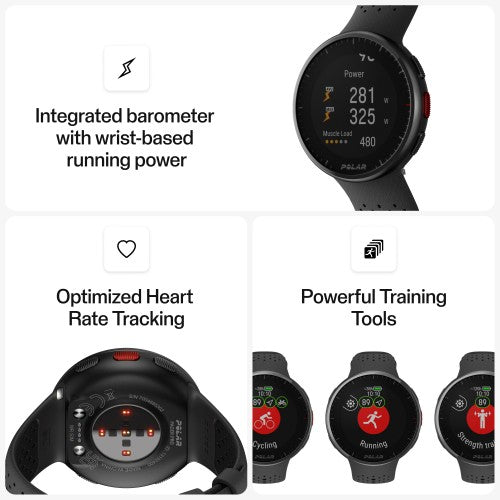 Polar Pacer Pro - Advanced GPS Sports Watch, Wrist Heart Rate Monitor, Smart Watch for Men and Women, Workout Running Watch, Training Program & Health Recovery Tools, Sleep Monitor & Activity Tracker