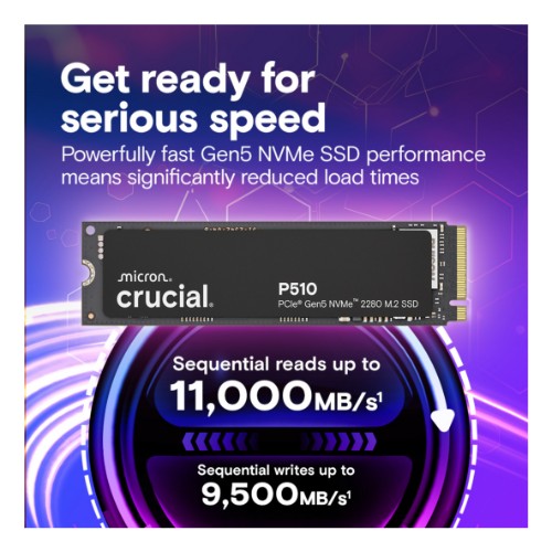 Crucial P510 2 TB M.2 PCI Express 5.0 NVMe TLC