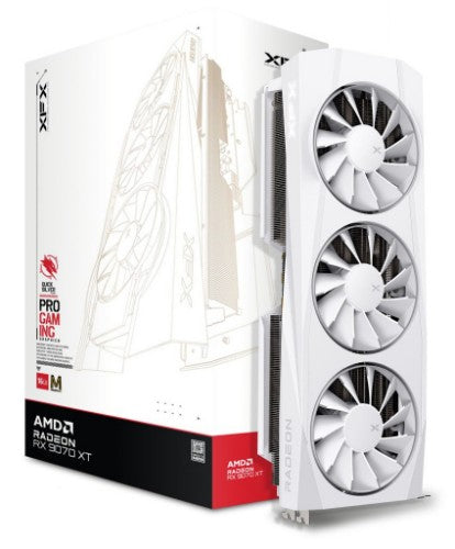 XFX Radeon RX 9070 XT Quicksilver White Magnetic Air 16GB AMD GDDR6