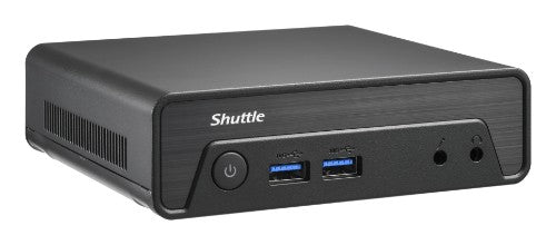 Shuttle Nano PC NE10N, Intel N 100, 1x HDMI, 1x DP, 6x USB, 1x LAN, fanless, 24/7 permanent operation, incl. VESA