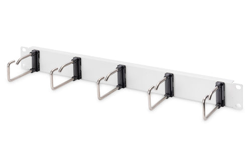 Digitus Cable Management Panel with Steel Rings for 482.6 mm (19") Cabinets, 1U