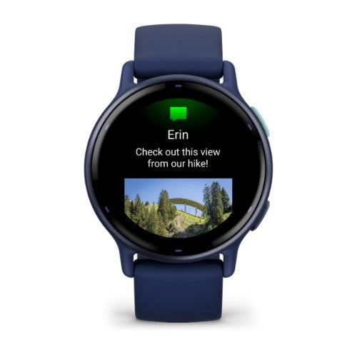 Garmin Vivoactive 5 3.05 cm (1.2") AMOLED 42 mm Digital 390 x 390 pixels Touchscreen Blue Wi-Fi GPS (satellite)