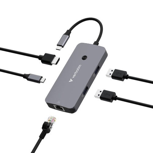 Verbatim CMH-05 USB Type-C 5000 Mbit/s Silver
