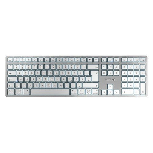 CHERRY KW 9100 SLIM FOR MAC keyboard Universal USB + Bluetooth QWERTY English Silver