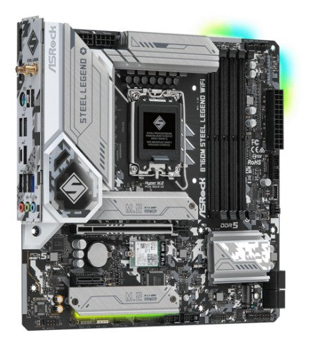Asrock B760M Steel Legend WiFi Intel B760 LGA 1700 micro ATX
