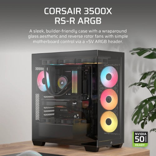 Corsair 3500X RS-R ARGB Midi Tower Black