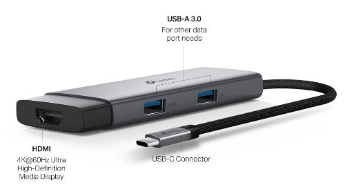 TP-Link UH5020C interface hub USB Type-C 5000 Mbit/s Grey