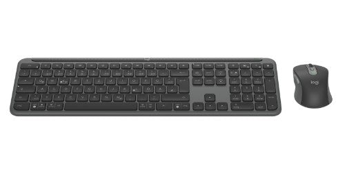 Logitech 920-012504 keyboard Mouse included Office RF Wireless + Bluetooth QWERTZ German Graphite