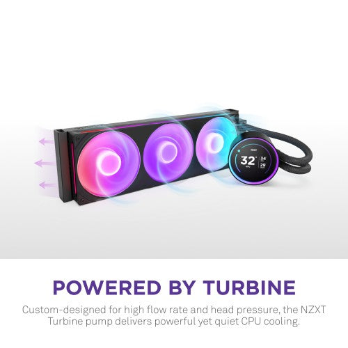 NZXT Kraken Elite 420 RGB Processor All-in-one liquid cooler 14 cm Black 1 pc(s)