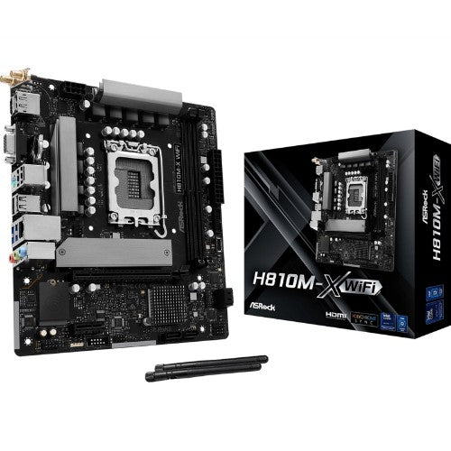 Asrock H810M-X WiFi Intel H810 LGA 1851 (Socket V1) micro ATX