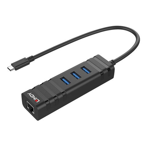Lindy USB 3.2 Type C Hub and Gigabit Ethernet Converter