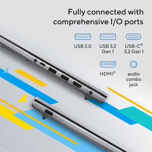 ASUS Vivobook 15 X1504VA-BQ2889W Intel Core 5 120U Laptop 39.6 cm (15.6") Full HD 16 GB DDR4-SDRAM 512 GB SSD Wi-Fi 6 (802.11ax) Windows 11 Home Silver