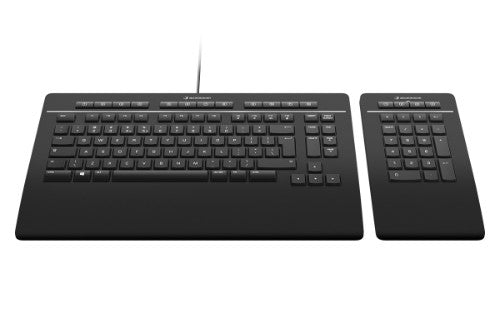 3Dconnexion Pro with Numpad keyboard Office USB + RF Wireless + Bluetooth QWERTZ German Black