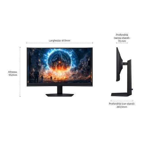 Samsung G60F computer monitor 68.6 cm (27") 2560 x 1440 pixels Quad HD LCD Black