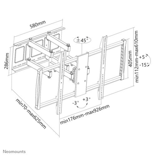 Neomounts tv wall mount