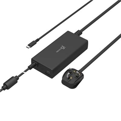 j5create JUP2290C-FN 100W PD USB-C® Super Charger - UK, Black, includes 1.2 m cable