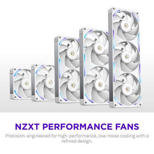 NZXT F360X Computer case Fan 12 cm White 1 pc(s)