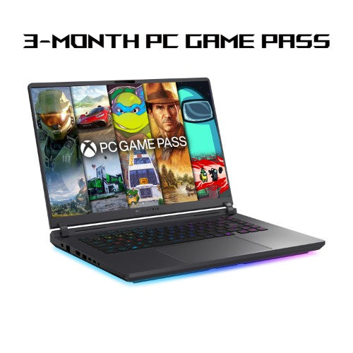 ASUS ROG Strix G16 G615LW-S5008W Intel Core Ultra 9 275HX Laptop 40.6 cm (16") WQXGA 32 GB DDR5-SDRAM 2 TB SSD NVIDIA GeForce RTX 5080 Wi-Fi 7 (802.11be) Windows 11 Home Black, Grey