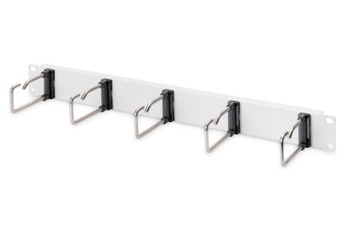Digitus Cable Management Panel with Steel Rings for 482.6 mm (19") Cabinets, 1U