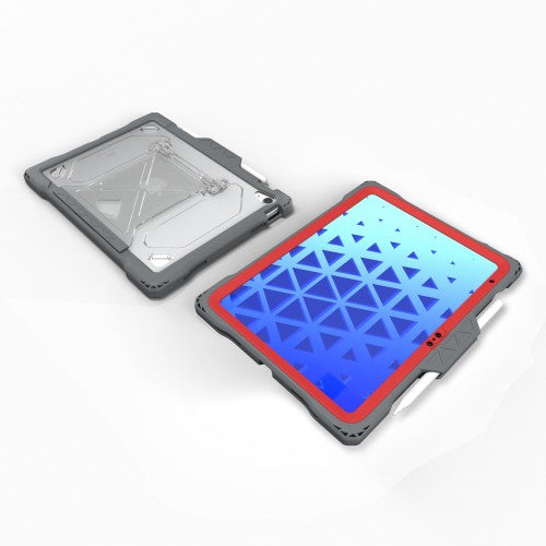 MAXCases Shield Extreme-X2 for iPad 10 & 11th gen (2022) (Red Bezel-Gray Case)