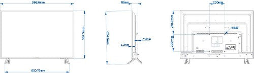Philips 43HFL5114/12 TV 109.2 cm (43") Full HD Smart TV Wi-Fi Black 250 cd/m²