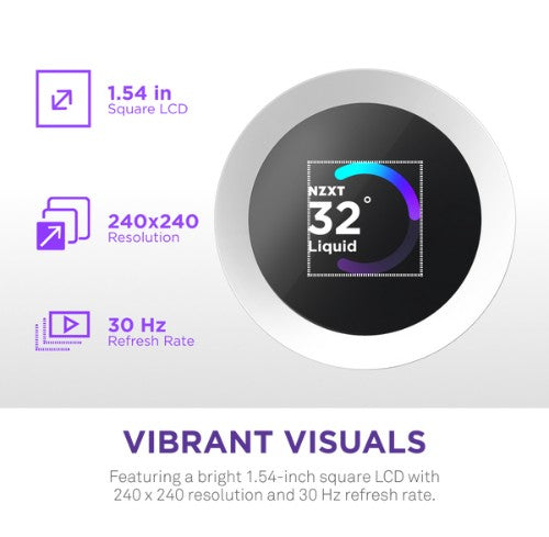 NZXT Kraken Plus 360 RGB Processor All-in-one liquid cooler White 1 pc(s)