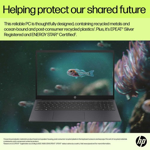 HP 15-fd0058sa Intel® Core™ i3 i3-N305 Laptop 39.6 cm (15.6") Full HD 8 GB DDR4-SDRAM 256 GB SSD Wi-Fi 6 (802.11ax) Windows 11 Home Black