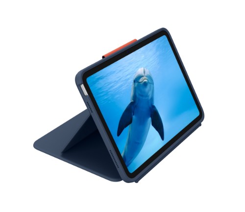 Logitech Rugged Combo 4 Touch QWERTZ German Smart Connector Blue