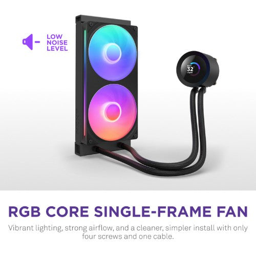 NZXT Kraken Plus RGB 240 Processor All-in-one liquid cooler 12 cm Black