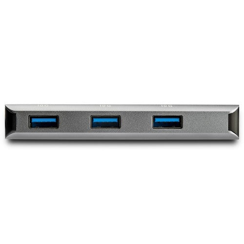 StarTech.com 3 Port 10Gbps USB C Hub with SD Card Reader - 3x USB-A & 1x SD Slot - Portable USB 3.1/3.2 Gen 2 Type C Adapter Hub - Laptop Hub - USB Bus Powered - Thunderbolt 3 Compatible~3 Port 10Gbps USB C Hub with SD Card Reader - 3x USB-A & 1x SD Slot