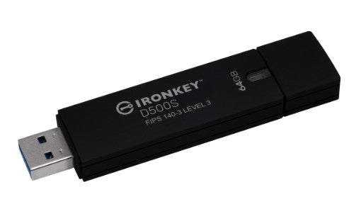 Kingston Technology IronKey 64GB D500S FIPS 140-3 Lvl 3 AES-256