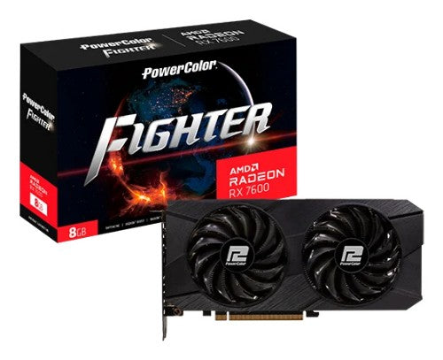PowerColor Fighter RX 7600 AMD Radeon RX 7600 8 GB GDDR6
