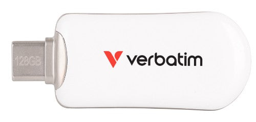 Verbatim Plectra USB-C Flash Drive White 128GB
