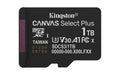 Kingston Technology 1TB micSDXC Canvas Select Plus Gen3 150R A1 Single Pack w/o ADP