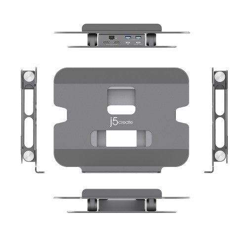 j5create JTS427 Multi-Angle Dual 4K Docking Stand