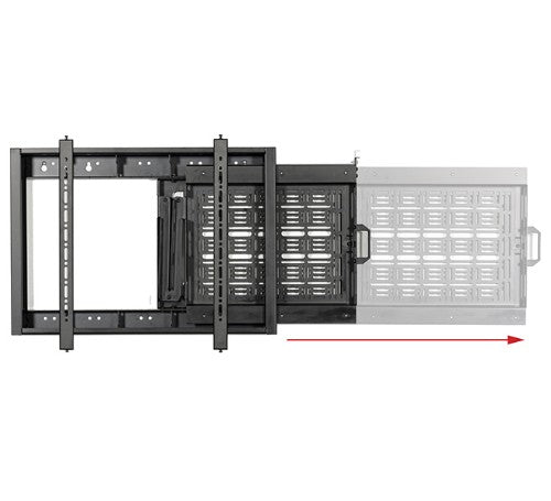 B-Tech Flat Screen Wall Mount with Slide-Out AV Storage Tray (VESA 600 x 400)