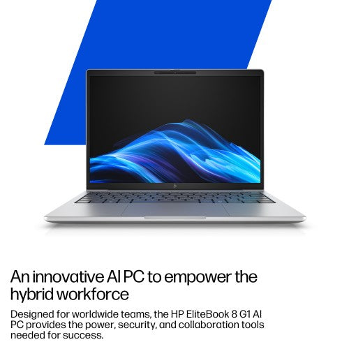 HP EliteBook 8 G1i 14 inch Notebook AI PC Wolf Pro Security Edition Intel Core Ultra 7 255U Laptop 35.6 cm (14") WUXGA 16 GB DDR5-SDRAM 512 GB SSD Wi-Fi 6E (802.11ax) Windows 11 Pro Silver