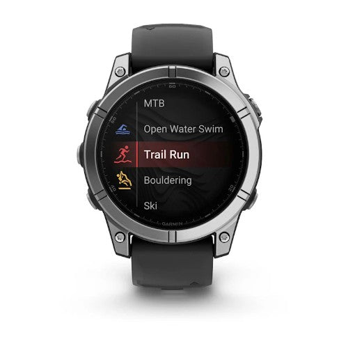 Garmin Fenix E 3.3 cm (1.3") AMOLED 47 mm Digital 416 x 416 pixels Touchscreen Stainless steel Wi-Fi GPS (satellite)