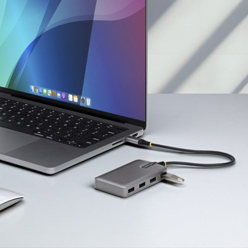 StarTech.com 4-Port USB-C Hub, 5Gbps, Bus Powered, USB C to 4x USB-A Hub with USB-C Auxiliary Power Input, 1ft/30cm Host Cable, Portable Desktop/Laptop USB Hub
