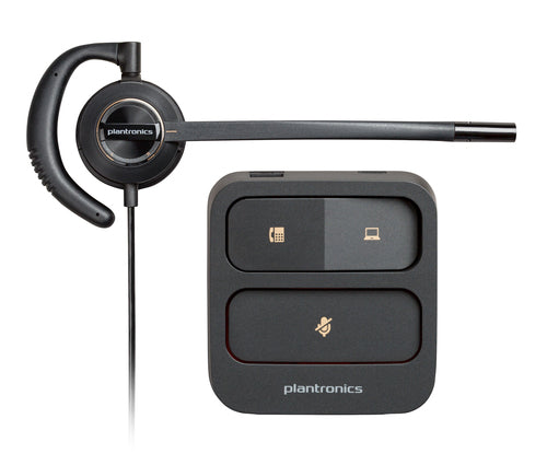 HP Poly EncorePro 530D with Quick Disconnect Discreet Digital Headset TAA