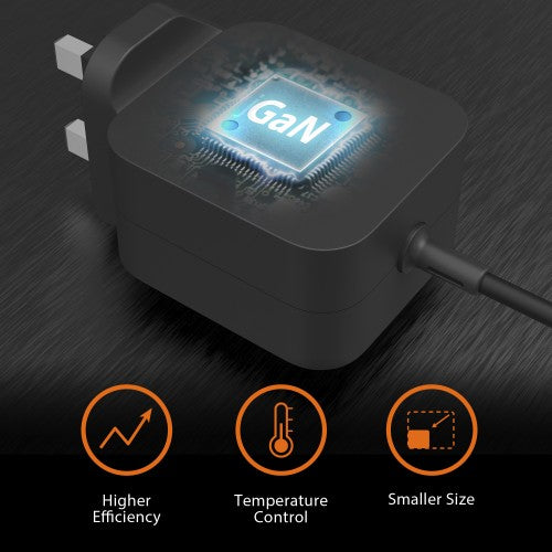 j5create JUP1565DC 67W GaN PD USB-C® Mini Charger with 6 Types of DC Connector-UK, Black