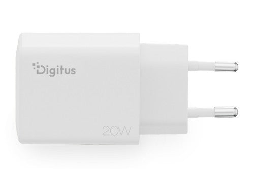 Digitus 20W USB Charger, 1x USB-C, 1x USB-A