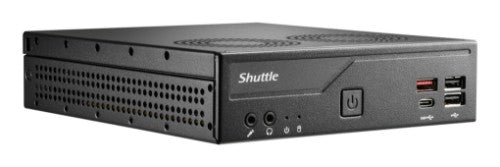 Shuttle Slim PC DH810 , S1851, 1x HDMI (2.1), 1x DP, 1x USB-C (DP), 1x 2.5", 2x M.2, 2x LAN (Intel 1G + 2.5G), 2x COM, 24/7 permanent operation, incl. VESA