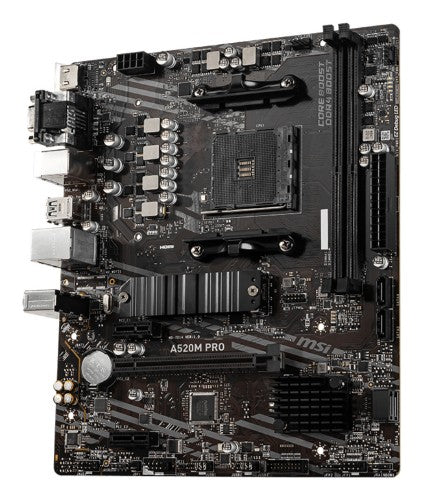 MSI A520M PRO motherboard AMD A520 Socket AM4 micro ATX