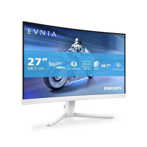Philips Evnia 5000 27M2C5201L/00 LED display 68.6 cm (27") 1920 x 1080 pixels Full HD LCD White