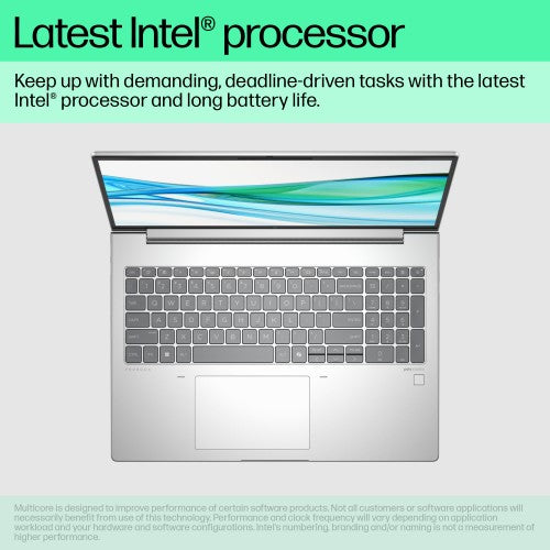 HP ProBook 460 G11 Intel Core Ultra 5 125U Laptop 40.6 cm (16") WUXGA 24 GB DDR5-SDRAM 256 GB SSD Wi-Fi 6E (802.11ax) Windows 11 Pro AI PC Silver